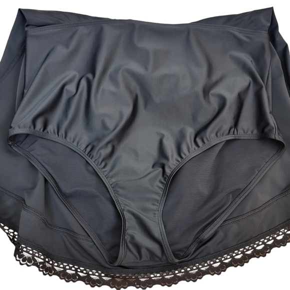 Torrid Wireless Mid Lace Trimmed Swim Dress With Brief 2X Mesh Lining UPF 50+ - Picture 8 of 12